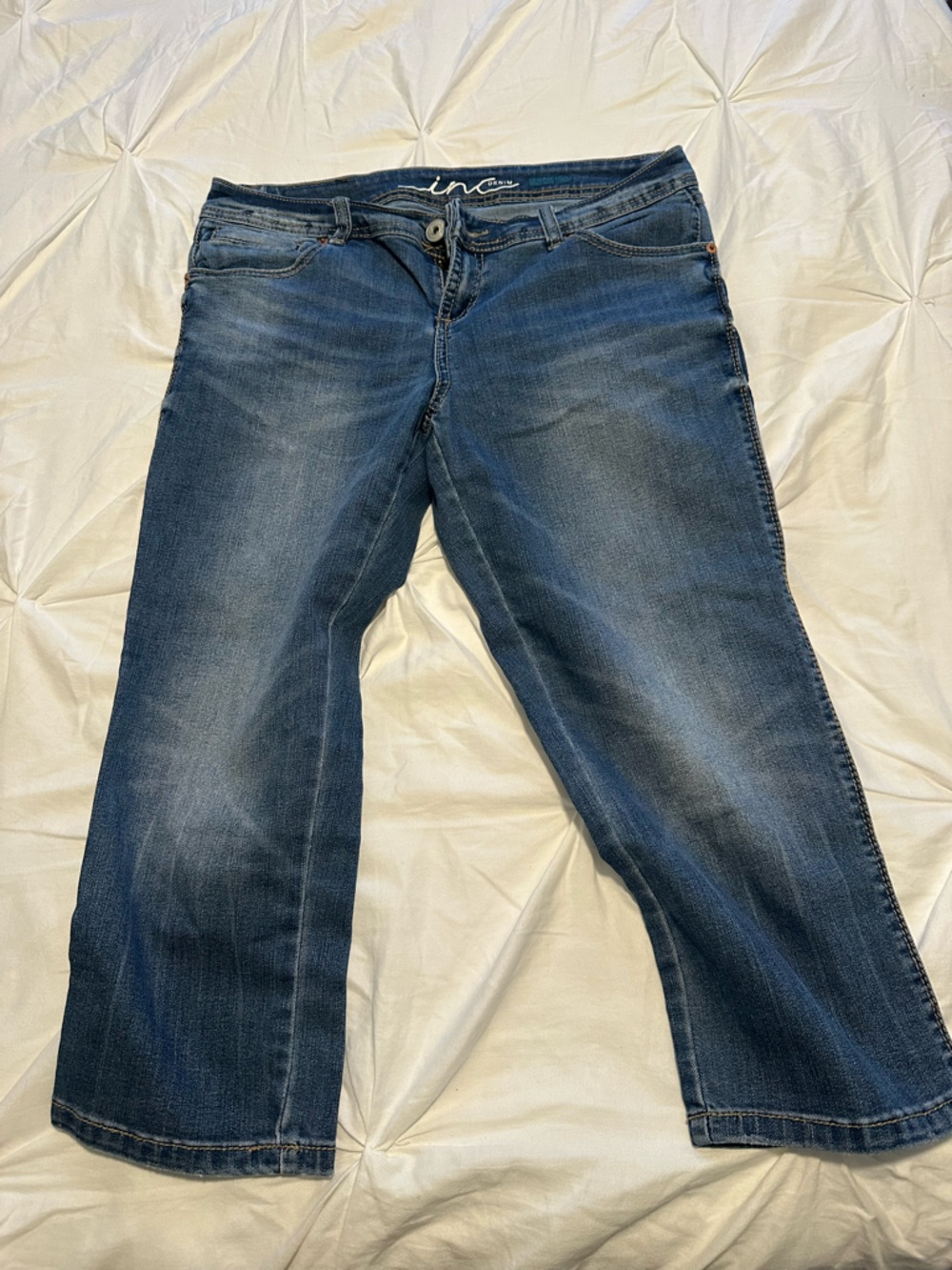 INC International Concepts Men's Dark Blue Straight Jeans